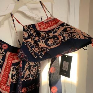 Two Piece Pattern Pants Set